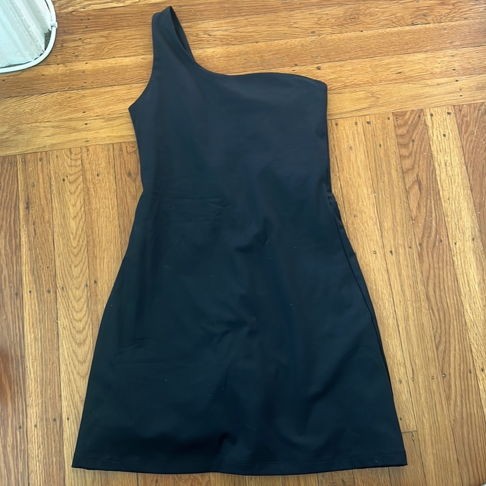 Girlfriend one shoulder workout dress